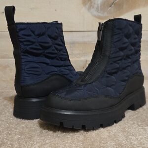 Lucky Brand Navy Blue Quilted Appyle Boots - 8.5